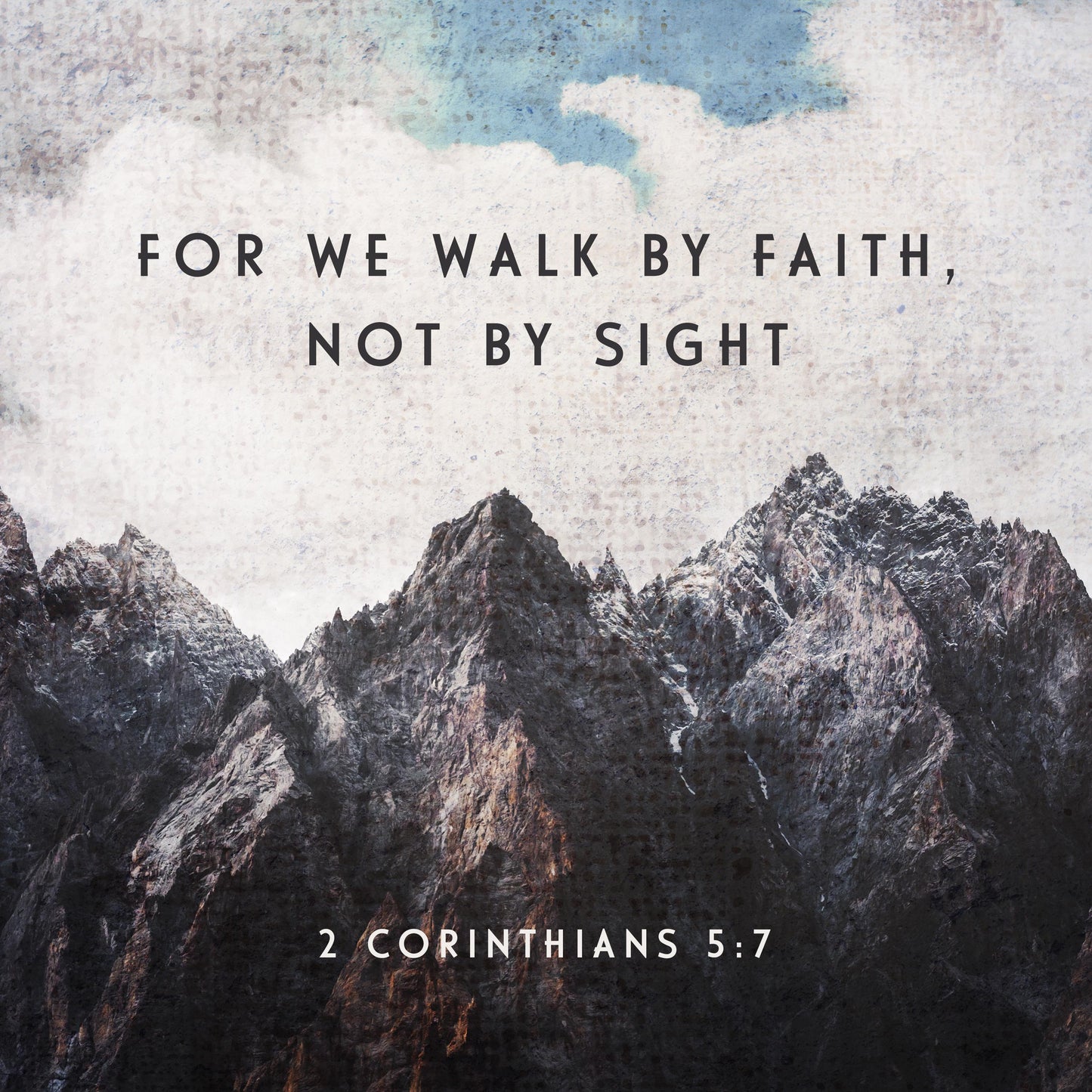1 Corinthians 5:7 - 12” x 12” Square Canvas Print | Inspirational Wall Art | Christian Home Decor