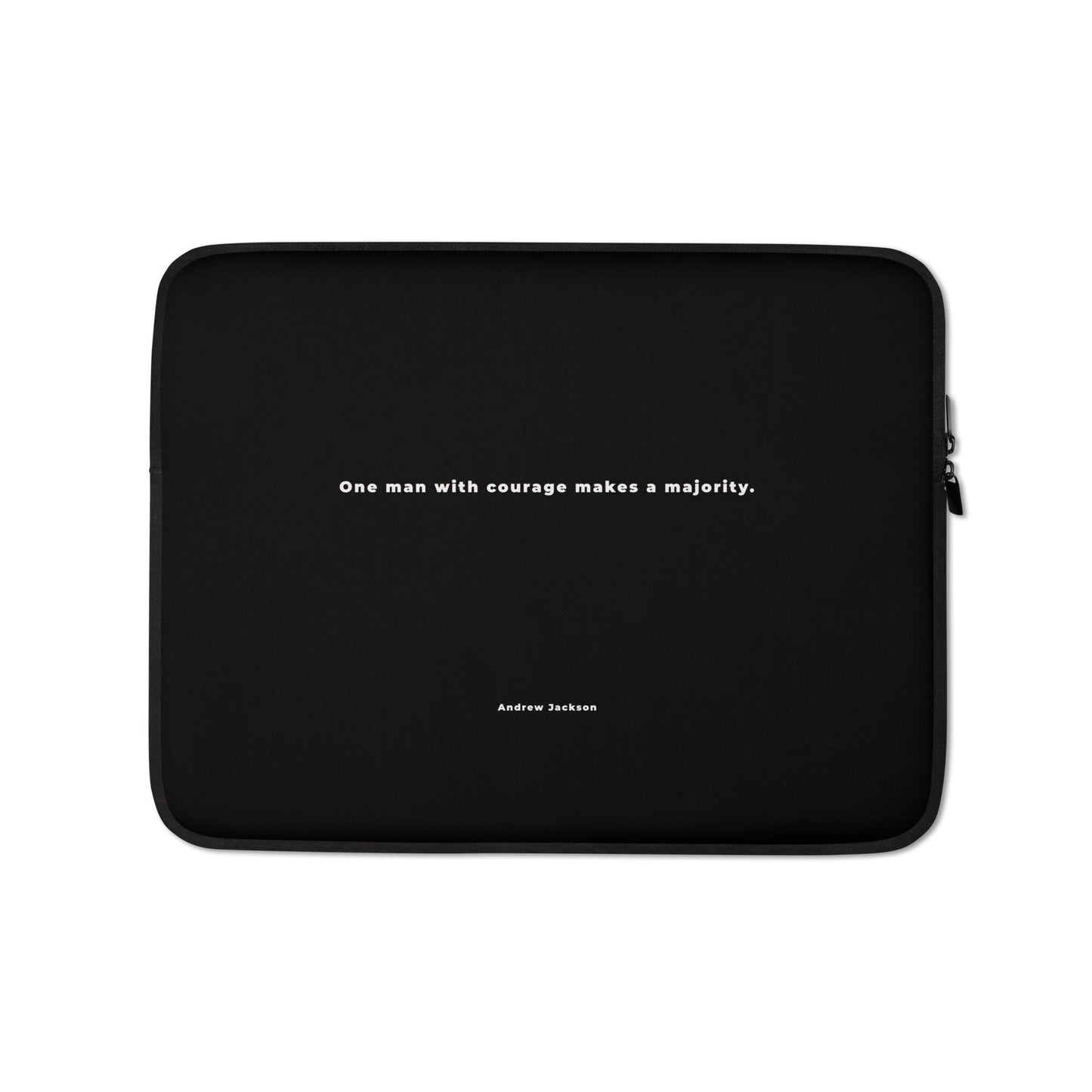 Minimalist Quote Laptop Sleeve – Inspirational Andrew Jackson Quote – Protective & Stylish Laptop Case
